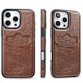 Miniatyrbild 5 av 11: iPhone 16 Pro - Premium Läderfodral med Kortfack Blå