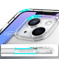 Miniatyrbild 5 av 11: iPhone 15 PLUS - Stötdämpande Skyddande Silikonskal Genomskinlig Transparent