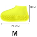 Miniatyrbild 7 av 10: Silikon-skoöverdrag  robust regnskydd för skor Gul M