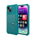 Elegant plånboksfodral i lyxigt PU-läder för iPhone 15 Plus Grön
