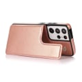 Miniatyrbilde 11 av 11: Samsung Galaxy S21 Ultra - Praktiskt skal i PU-läder med fack Roséguld