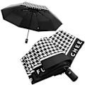 Pikkukuva 1 / 11: Gör regniga dagar färgglada - Paraply med flera unika innermönster!  HOUNDSTOOTH BLACK 