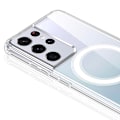 Pikkukuva 7 / 11: Magnetiskt trådlöst laddningsskal i PC-material för Galaxy S21 ultra Transparent