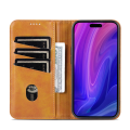 Miniatyrbillede 10 af 11: iPhone 15 pro - Pl�nboksfodral i L�der med 3-kortfack Blue