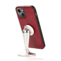 Miniatyrbilde 10 av 11: iPhone 15 -  Lyxigt Läder Plånboksfodral med Silikonskal och Korthållare Pink gold