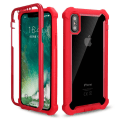 Pikkukuva 1 / 11: iPhone XR - Effektfullt EXXO Skyddsfodral med Hörnskydd Röd