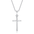 Miniatyrbillede 1 af 5: Exklusivt Hög Kvalitet Kors Halsband Silver