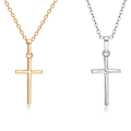 Miniatyrbillede 3 af 5: Exklusivt Hög Kvalitet Kors Halsband Silver