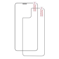 Pikkukuva 7 / 11: iPhone 11 Pro Max 2-PACK Fram- & Baksida 2.5D Skärmskydd 9H Transparent/Genomskinlig