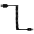 Miniatyrbild 1 av 11: USB till Type-C Fjäder Laddningskabel Svart