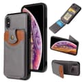 iPhone XR - Professionellt Skyddsskal med Kortfack Grå Grå