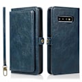 Pikkukuva 1 / 11: Samsung Galaxy S10 Plus - Smart Plånboksfodral Mörkblå