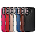 Miniatyrbild 1 av 11: iPhone 16 Plus - Wallet Case, Elegant, Praktisk och Säker Brun