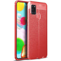 Pikkukuva 4 / 11: Samsung Galaxy A21S - Litchi-Design Skal Mörkblå