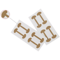 Pikkukuva 3 / 8: 4-Pack Tånagel Plåster Beige