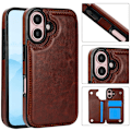 Miniatyrbilde 3 av 11: iPhone 16 Plus - Lyxigt Plånboksskal för Maximal Stil och Funktion Rosa