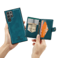 Miniatyrbillede 1 af 11: Läderplånbok med magnetiskt hållare för Galaxy S24 Ultra Grön