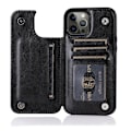 Miniatyrbillede 1 af 11: iPhone 12 Pro Max - Beskyttelsescover med kortholder Svart