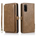 Pikkukuva 1 / 11: Samsung Galaxy S20 Plus - Dubbelfunktions Plånboksfodral Brun