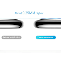 Miniatyrbillede 9 af 11: iPhone 11 Pro Max Kameralinsskydd i Härdat glas + Metalram Svart