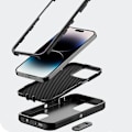 Pikkukuva 7 / 11: Lyxigt Skal med Maximalt Skydd till iPhone 15 Pro Svart