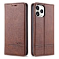 Miniatyrbilde 5 av 11: iPhone 12 Pro Max - Stilsäkert Plånboksfodral Brun