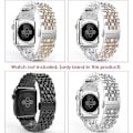 Miniatyrbillede 2 af 9: Apple Watch 4 - 44mm - Stilren stållänk Guld Guld
