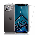 Pikkukuva 2 / 11: 3-in-1 Fram- & Baksida + Kameralins iPhone 12 Pro Transparent