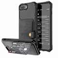 Pikkukuva 1 / 11: iPhone 8 Plus - Praktiskt Skal med Kortfack Svart