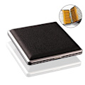 Miniatyrbild 4 av 11: Slittåligt Cigarett Fodral PU-LÄDER Svart