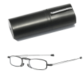 Pikkukuva 1 / 11: Hopfällbara Glasögon Unisex Anti-blåljusfiltrerand Läsglasögon Black +2.5