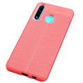 Pikkukuva 1 / 11: Huawei P40 Lite E - Litchi Design Skal Röd