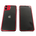 Pikkukuva 7 / 11: iPhone 11 Skärmskydd Fram- & Baksida Aluminium 9H HD-Clear Black Svart