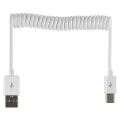 Miniatyrbild 10 av 11: USB till Type-C Fjäder Laddningskabel Vit