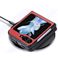 Miniatyrbillede 4 af 11: Litchi-mönstrat skal för Samsung Galaxy Z Flip 5 Black