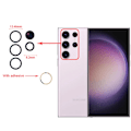 Pikkukuva 1 / 7: Samsung Galaxy S23 Ultra - Reservdel för Bakre Kameralins Transparent