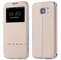 Samsung S8+ Smartfodral med fönster och svarsfunktion Guld