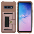 Miniatyrbillede 2 af 11: Samsung Galaxy S10E - Skyddande Skal med Kortfack Blå