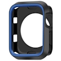 Pikkukuva 1 / 11: iWatch 4/5 - Stilrent Skyddande TPU Skal Svart/Blå 40mm