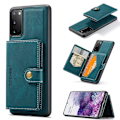 Miniatyrbillede 1 af 11: Samsung Galaxy S20 FE - Skal med Kortfack i Lyxig design Grön