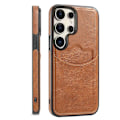 Miniatyrbillede 3 af 11: Samsung Galaxy S24 Ultra - Elegant Skal med Kortfack & Skydd Svart