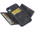 Miniatyrbillede 7 af 11: iPhone XR - Professionellt Retro Skyddsskal med Kortfack Svart Svart