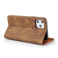 Pikkukuva 8 / 11: iPhone 11 Pro - Praktiskt Retro Plånboksfodral (LEMAN) Red Röd