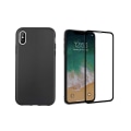 Miniatyrbild 2 av 11: iPhone XS Max - Mattbehandlat Skyddsskal med Skärmskydd Svart