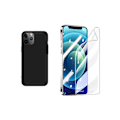 Miniatyrbillede 2 af 11: iPhone 13 - Tunt Skyddsskal & Mjukt Skärmskydd Svart