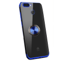 Pikkukuva 5 / 11: Huawei P Smart 2018 - Praktiskt Silikonskal med Ringhållare Svart
