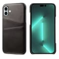 Pikkukuva 9 / 11: iPhone 16 Plus - LEMANS Vintage-Shell Skal med Kortfack Grå