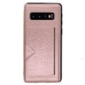 Pikkukuva 7 / 11: Samsung Galaxy S10 Plus - Praktiskt Skyddande Skal Kortfack Brun