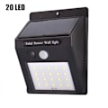 Pikkukuva 10 / 11: Solcells PIR Automatisk Utomhusbelysning 20 LED