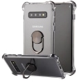 Pikkukuva 1 / 11: Samsung Galaxy S10 Plus - Stötdämpande Skal med Ringhållare Svart